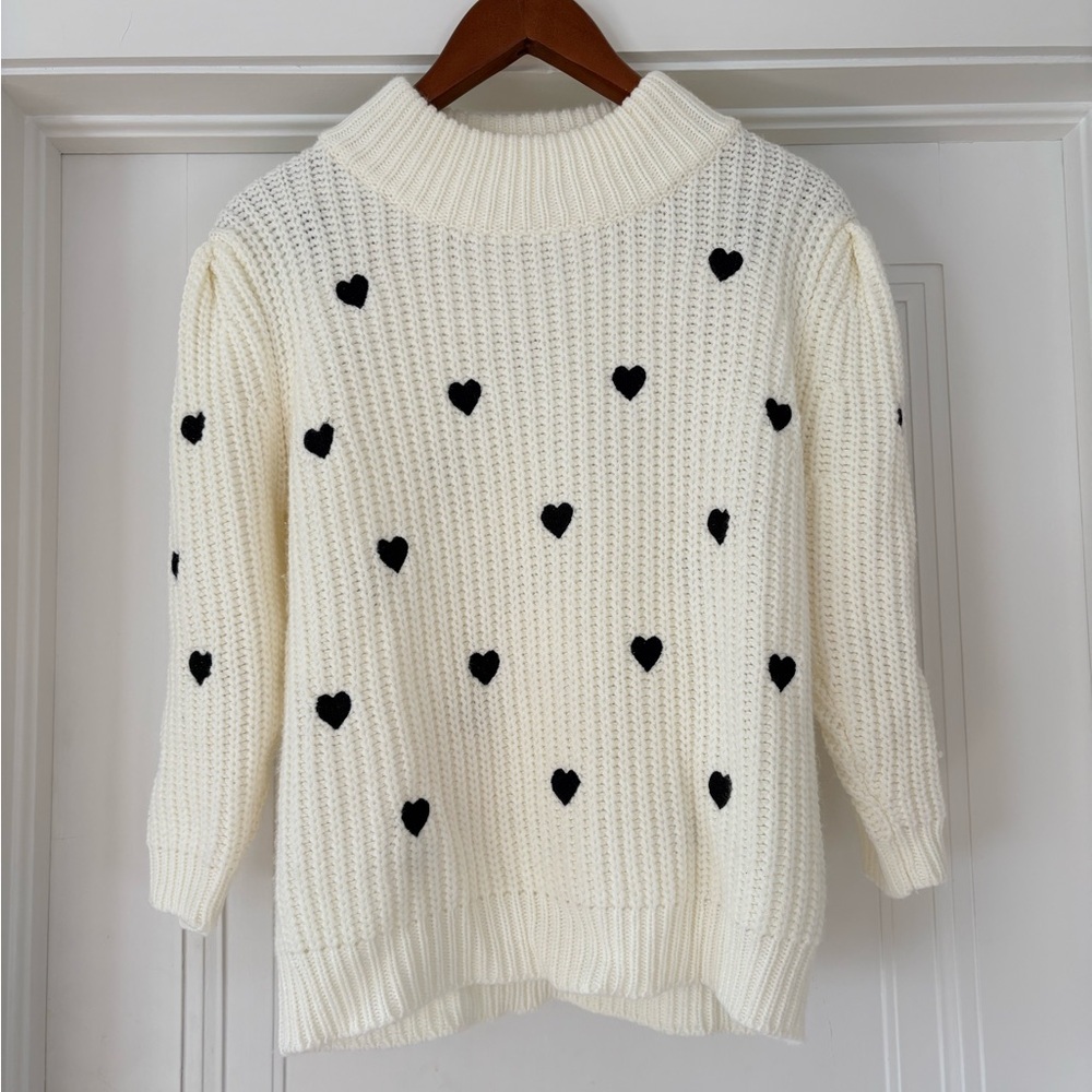 EUC Anthropologie Hearts Sweater